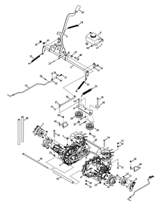 Part Location Diagram of 954-3092A MTD BELT-A SECTION X 6